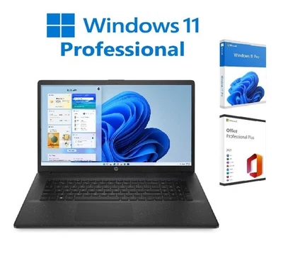 17,3" Notebook HP 17 Intel 3,7Ghz 8GB/512GB Windows 11 Microsoft Office 2021 - Bild 1 von 4