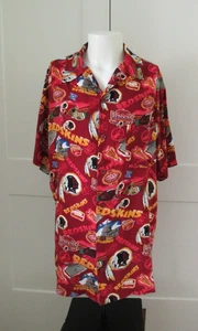 Vintage. NFL Team Apparel Washington Redskins Hawaiihemd Football Gr. LT Tall - Bild 1 von 8