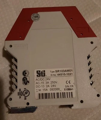 STI 44510-1031 Safety Relay SR103AM01 24V SR103AM01 Omron Safety Relay (26133) - Image 1 of 4