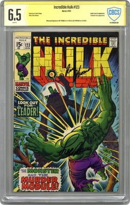 Incredible Hulk #123 CBCS 6.5 Witnessed Sig Thomas/Ferrigno 1970 - Image 1 of 2