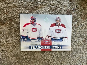 2015-16 UD SP Authentic Franchise Icons Canadiens Patrick Roy Carey Price /199 - Picture 1 of 2