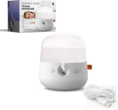 Sharper Image Travel Humidifier Cool Mist, UV Light, Portable (USB/Battery) 💦 - Image 1 of 3