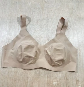 Knix Padded V-Neck Evolution Bra Sz 7 Beige Stretch Wireless - Imagen 1 de 9