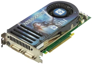 Graphics Card MSI NVIDIA GEFORCE 8800 GTS 640MB NX8800GTS-T2D640E-HD - Picture 1 of 2