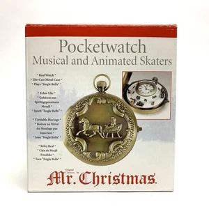 New! Mr. Christmas Musical/Animated Pocketwatch: Horse Sleigh 2005 - Picture 1 of 12