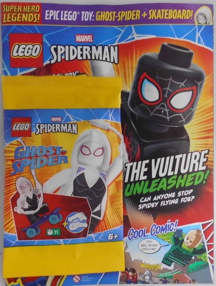 Lego Superhero Legends magazine Spider-Man #18 2025 + Ghost-Spider MiniFigure - Image 1 of 1