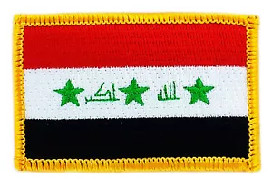 FLAGGE AUFNÄHER AUFNÄHER IRAK IRAK AUFBÜGELN AUF LAND BESTICKT WELTFLAGGE - Bild 1 von 1