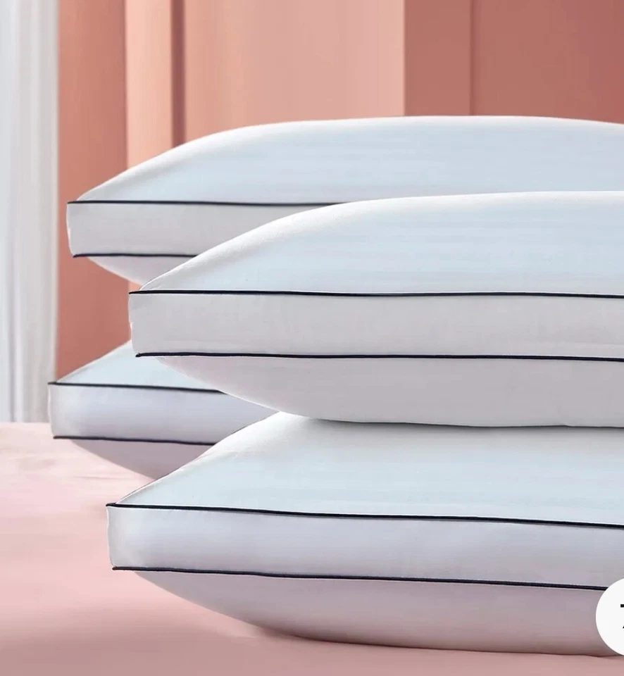 **Luxury Hungarian Goose Feather & Down Extra Filled Hotel Box pillows {1,2} - Image 1 of 1