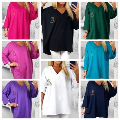 BETI FASHION Damen Bluse, Tunika, Gr. 50/52, 54/56 ,Baumwolle, Neu mit Etikette