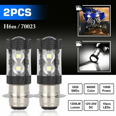Faro LED H6M blanco HID 6000K para Yamaha YFZ450R Rhino 700 Raptor YFM660 TRX Foto 1 de 4