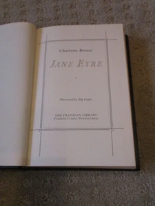 Charlotte Bronte Jane Eyre Hardcover Franklin Library 1981 Gold Gilding - Bild 1 von 5