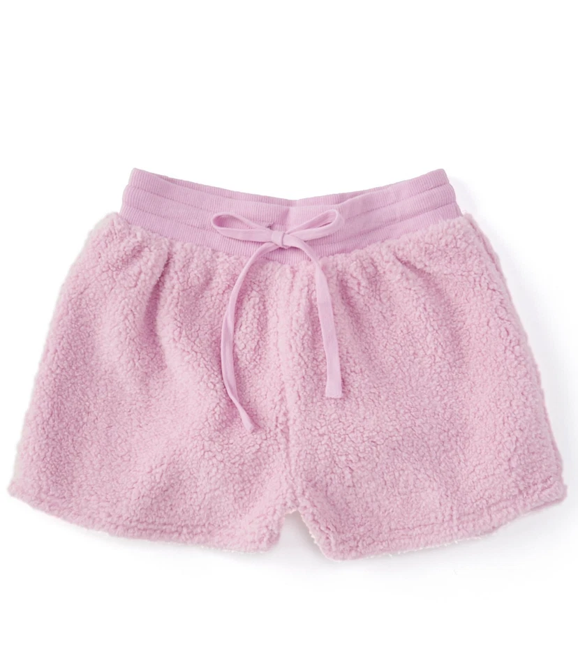 Pantalones Cortos Sundown By Splendid Big Girls Playa Imitación Sherpa Goma Burbuja Talla M/10 Foto 1 de 1