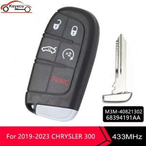 PARA CHRYSLER 300 2019-2023 LLAVE DE ARRANQUE REMOTO 5 botones FOB 68394191AA M3M-40821302 - Imagen 1 de 4