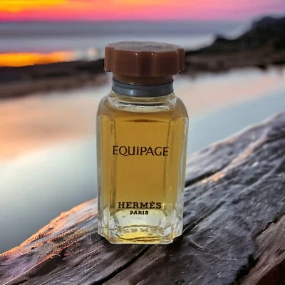 Mini perfume vintage Hermès Equipage 10 ml (0,33 fl. oz.) Coleccionable de lujo Foto 1 de 4