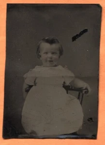 TT Ritratto di bambino circa 1880 antico tipo di tinta - Foto 1 di 2