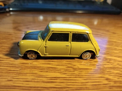 Corgi Morris Mini Minor Diecast Car Toy Miniature Yellow Rare! - Image 1 of 4
