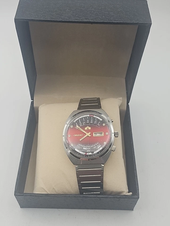 Relógio de pulso automático Orient 21 Jewels College calendário perpétuo de vários anos - Imagem 1 de 4