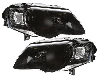 Ersatz Scheinwerfer schwarz für VW PASSAT 3C B6 05-10 Limousine Variant Klarglas - Bild 1 von 2