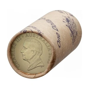 2024 $1 King Charles III Effigy Circulated Coin Premium Roll ✅ READY TO SHIP ✅ - Picture 1 of 3
