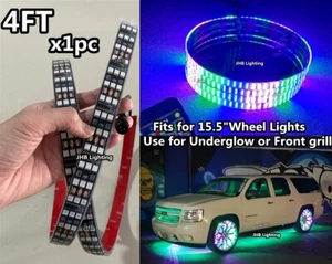 JHB Parts: ONLY 1PC 4FT 48" TRIPLE ROW CHASING FLOW LED Strips Light 15.5" Wheel - Picture 1 of 1