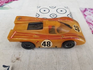 Coche de carreras Carrera Porsche dorado nº 48, función no comprobada - Imagen 1 de 5