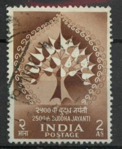 India 1956 Buddha Jayanti 2a SG 372 used C278 *COMBINED POSTAGE* - Picture 1 of 1