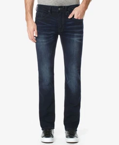 New Buffalo David Bitton Men's Six-X Straight Stretch Jeans, Dark Indigo, 38x30 - Picture 1 of 2