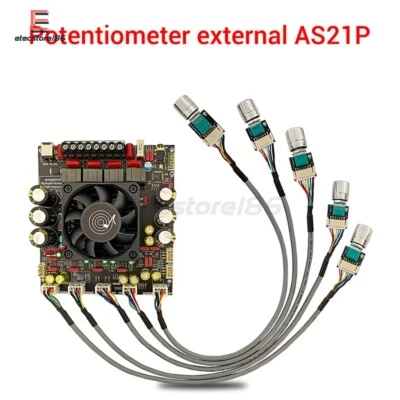 ZK-AS21P Bluetooth Audio Amplifier Board 300W*2+600W TPA3255*2 Hi-Fi 2.1 Channel - Bild 1 von 4