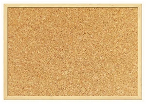 NATURAL NOTICE BOARD CORK PIN BOARD OFFICE SCHOOL MEMO - Picture 1 of 1