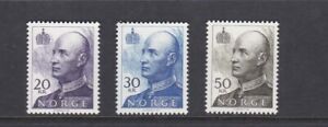 NORWAY1992 KING HARALD HIGH VALUES 20K,30K,50K MNH STAMPS