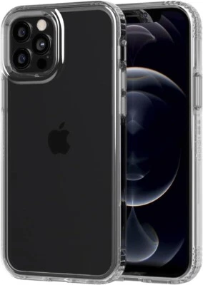 Genuine Tech21 iPhone 12 Pro Max Evo Clear Antigerm Case with 10ft Drop Impact - Image 1 of 4
