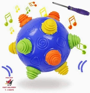 Pelota musical para niños pequeños: se mueve, gatea y rebota. Aprendizaje - Picture 1 of 6
