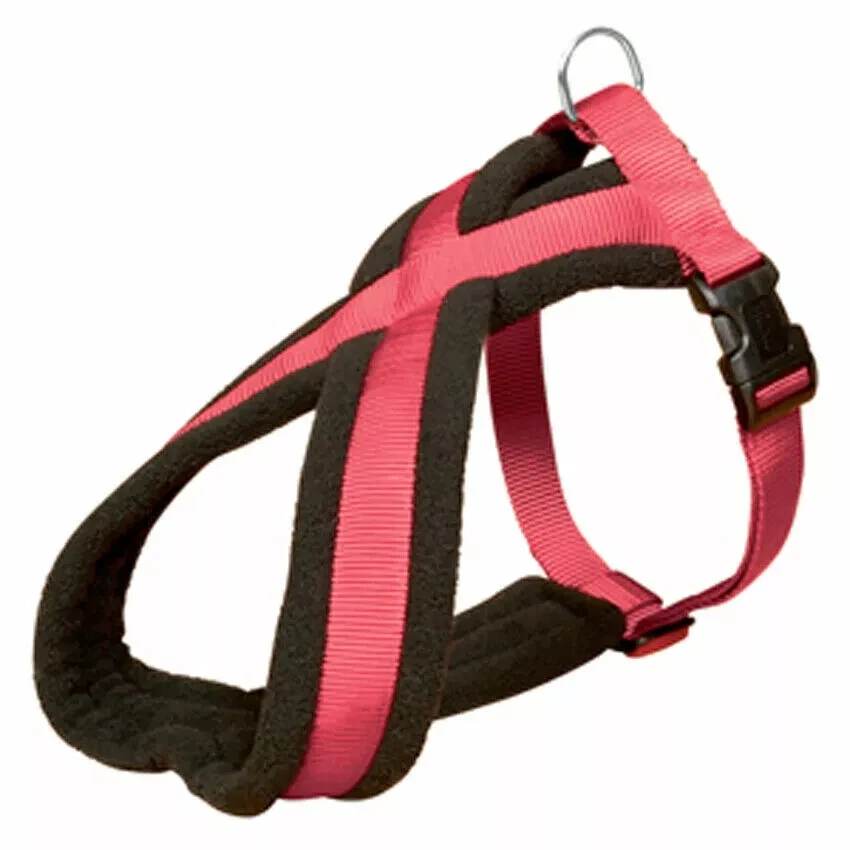 Comfort Dog Harness Soft Fleece Puppy toy dog Red 26-38cm & only 10mm thick - Image 1 of 1