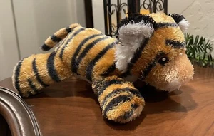 ✅9" Aurora Tiger Fuzzy Plush Orange & Black - Picture 1 of 8