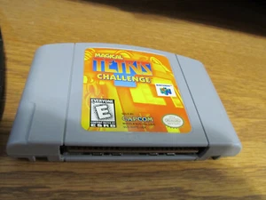 N64 capcom Magical Tetris Challenge Tested & Authentic game cart only - Picture 1 of 6