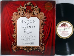 ASD-339 PROMO Haydn SALOMON SYMPHONIES 7 8 Beecham EMI HMV 1960 Cream & Gold NM- - Picture 1 of 6