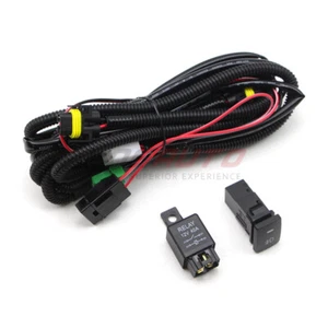 For Toyota Lexus Jeep Nissan H11 Fog Light Wiring Harness LED Lamp Relay Switch - Picture 1 of 12