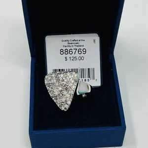 SWAROVSKI Crystal 2.8 ctw 5.5 Moissanite Ring 886769 - Picture 1 of 9