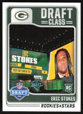 Eric Stokes 2021 Panini Rookie & Stars # DC-18 RC Draft Class Green Bay Packers - Image 1 of 2