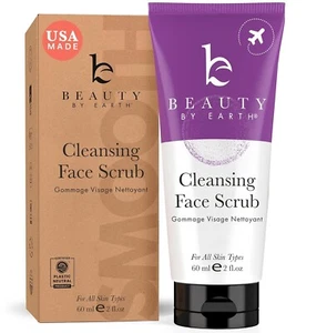 Face Scrub USA Made with Natural & Organic Ingredients Cleanses and Exfoliates - Picture 1 of 1