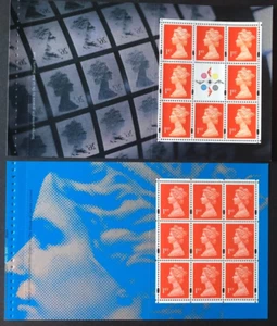 GB 1999 QEII PROFILE ON PRINT Prestige Stamp Booklet Panes 1 and 5 ex. DX22, MNH - Picture 1 of 1