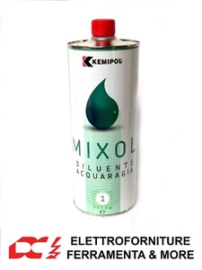 MIXOL Acquaragia 1 lt Solvente Diluente Vernici Pittura Antiruggine - Imagen 1 de 2