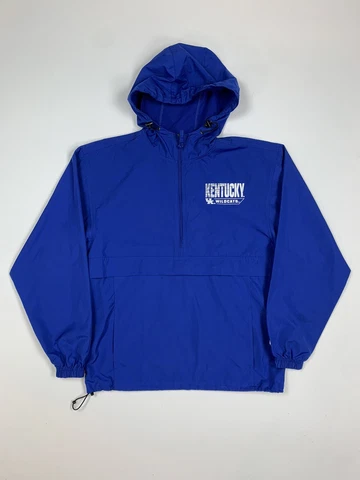 Adult Champion Kentucky Wildcats Pullover Jacket S Nylon Windbreaker 2000s NCAA Cover