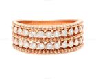14k Yellow Gold Natural Diamond UNISEX Vintage Engagement Ring For Women