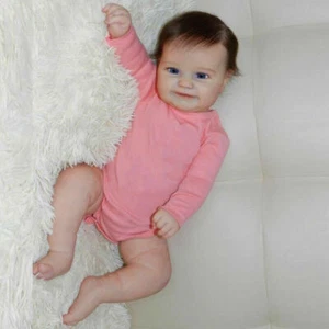 Real Reborn Baby Dolls 20" Lifelike Newborn Girl Full Body Vinyl Silicone Doll - Bild 1 von 6