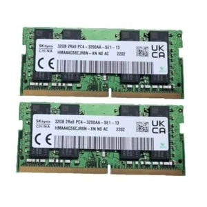 SK Hynix64GB(2x32GB)2RX8 DDR4-3200 PC4-3200MHz CL19 SO-DIMM Laptop Memory RAM - Picture 1 of 1