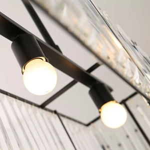 Vintage E12 Crystal Pendant Light Ceiling Lamp Dining Room Chandelier Fixture - Picture 1 of 11