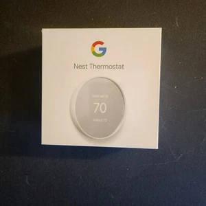 Google Nest Smart Thermostat, Snow - GA03000-US NIB - Picture 1 of 5