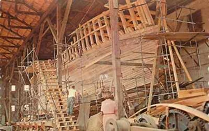 Cartolina Nave Principale Edilizia Artigiani Boothbay Porto Non Spedita - Foto 1 di 2