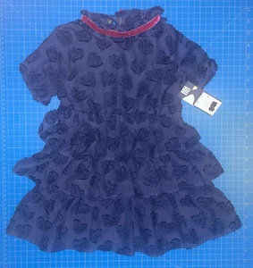 Genuine Kids Osh Kosh Blue Heart Dress Toddler Size 3T - Picture 1 of 13